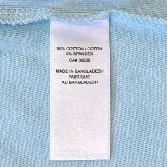 Cleo Blue Tank Top Womens  Large Cotton Sleeveless - Picture 7 of 8